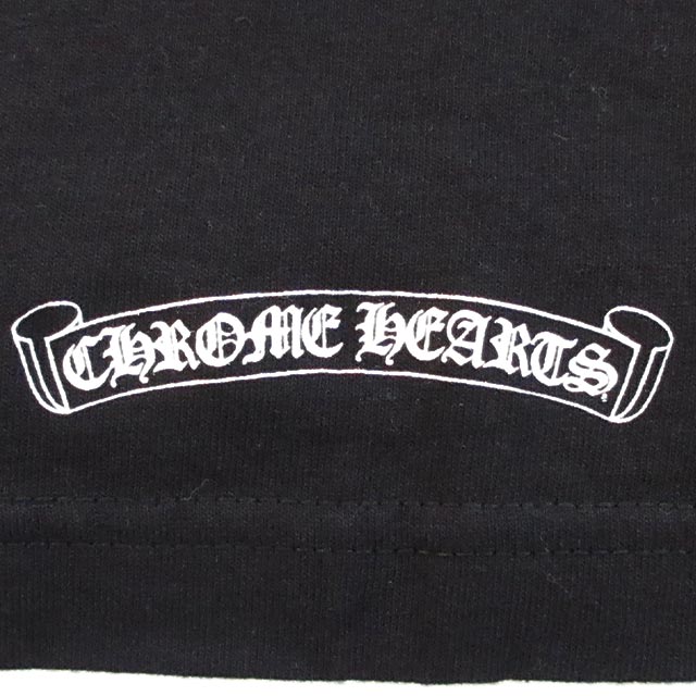 CHROME HEARTS(クロムハーツ)　バック CHプラスプリント ポケットTシャツ ブラック Msize