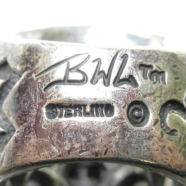 Bill Wall Leather/BWL (ビルウォールレザー)　BWL カスタム シガー マスタースカルリング NOMAD R303　19号 18K オーバーレイ　ギャランティカード付