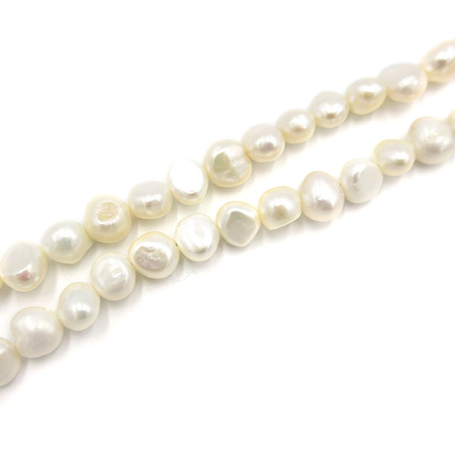 SPARKING(スパーキング)　potato pearl necklace white