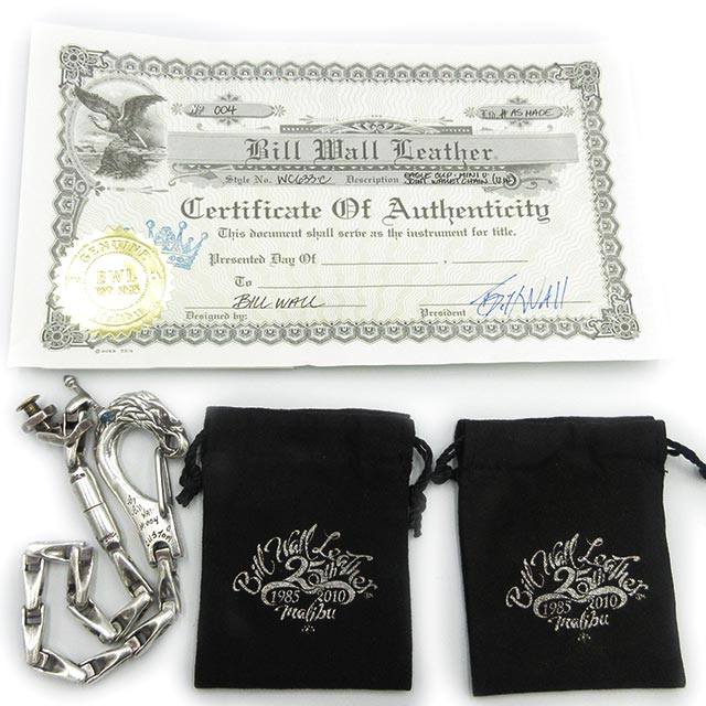 Bill Wall Leather/BWL(ビルウォールレザー)U JOINT MINI イーグルクリップ Uジョイント ショートカスタム ウォレットチェーン ギャランティカード有り