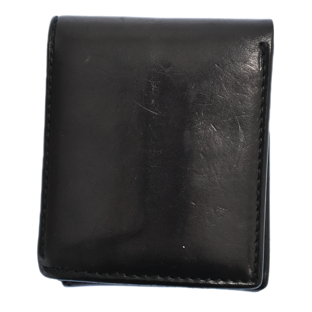 goro's(ゴローズ) メタル付きフラワーコンチョ横付き 2つ折りショートウォレット 黒 財布【7121G190001】