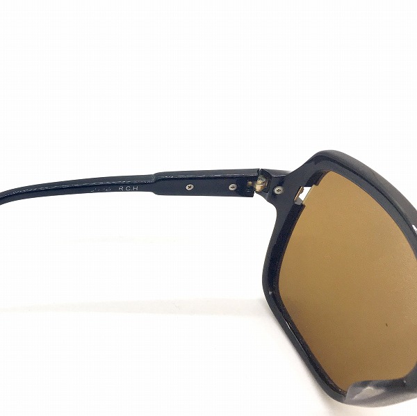 CHROME HEARTS (クロムハーツ) R.C.H ２２Kコーティング加工ブラックフレームサングラス　眼鏡