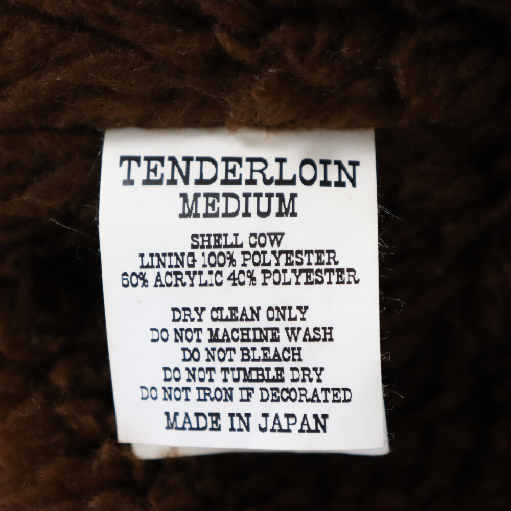 TENDERLOIN(テンダーロイン) T-SADDLE SUEDE JKT サドルスウェードジャケット レザー ジャケット ボア ブラウン【1323J150001】