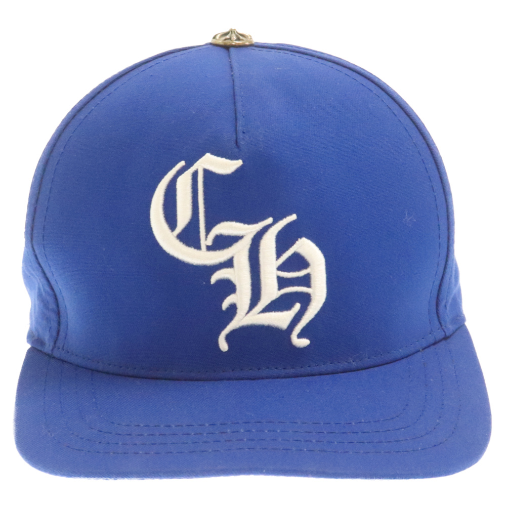 CHROME HEARTS(クロムハーツ) CH BASEBALL TRUCKER CAP CHロゴ刺繍 ベースボールキャップ 帽子 ブルー/ホワイト【3224C070006】