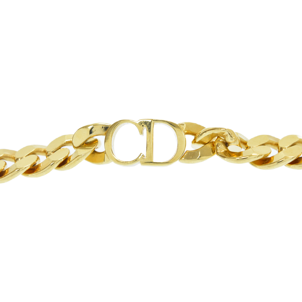 ディオール  Dior CDロゴ チェーンリンク ネックレス　ゴールド