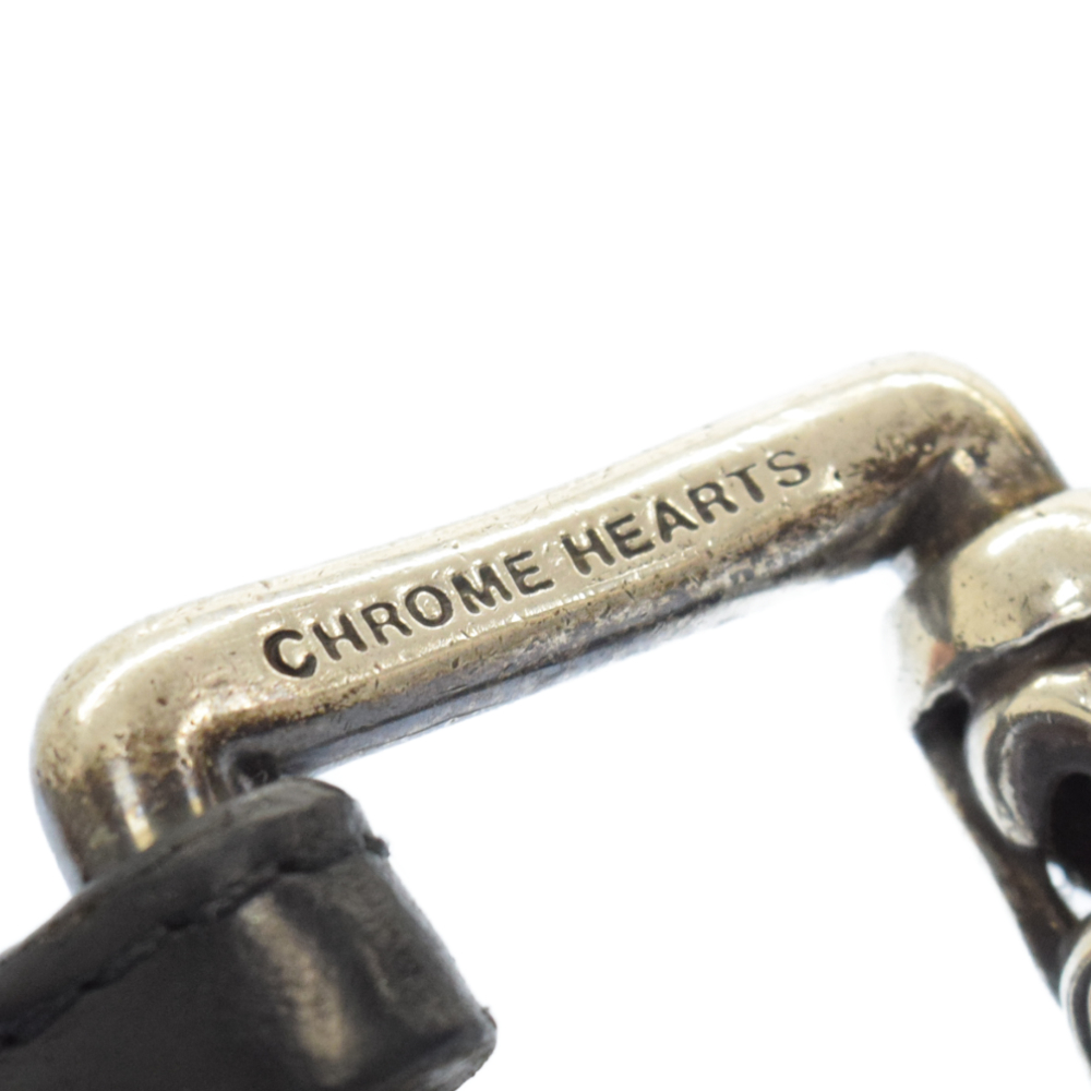 CHROME HEARTS(クロムハーツ) BLT ROLLER2/ダブルピンスクロール レザーベルト 2inch 2インチ 34【7021L270007】