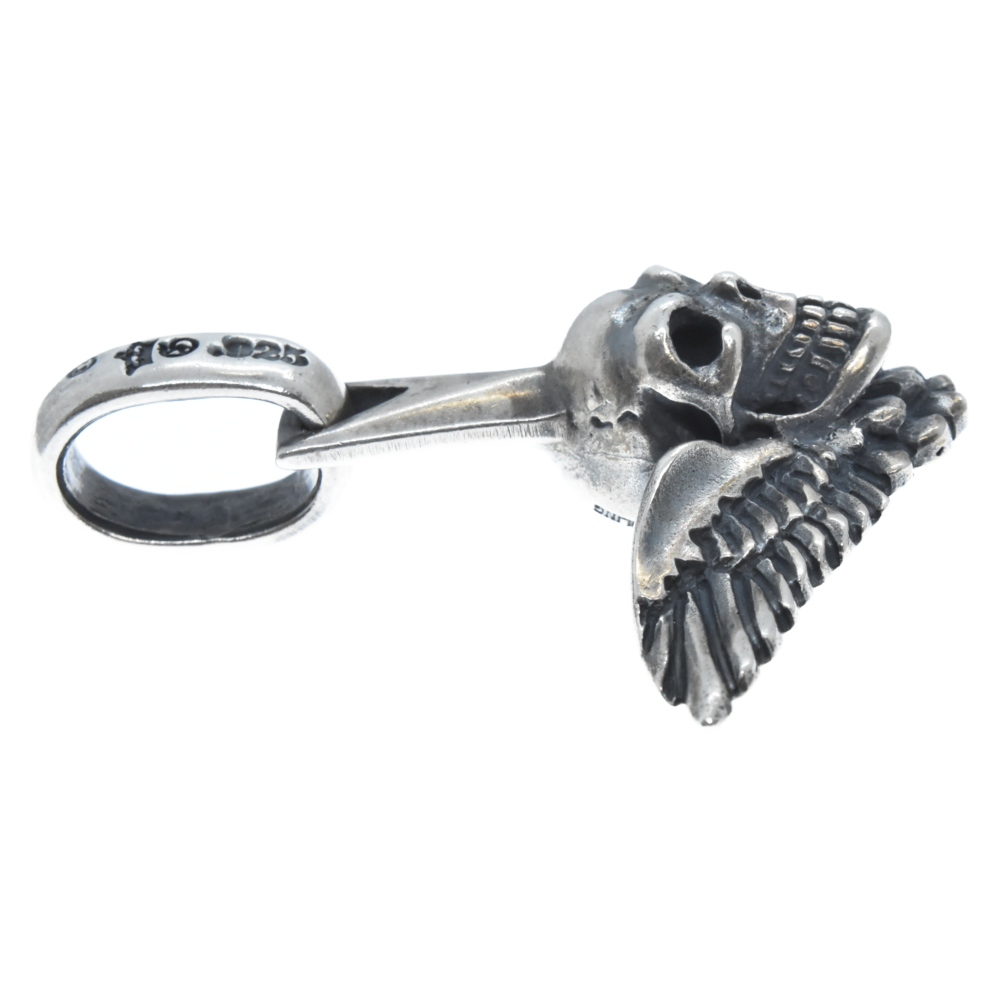 Gaboratory/Gabor(ガボラトリー/ガボール) Wing skull zip pull Pendant ウィングスカル ネックレストップ ギャランティ付き【7022C120009】