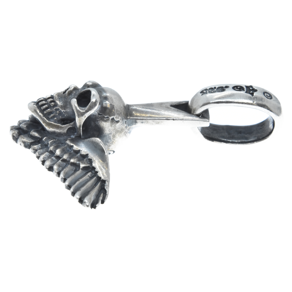 Gaboratory/Gabor(ガボラトリー/ガボール) Wing skull zip pull Pendant ウィングスカル ネックレストップ ギャランティ付き【7022C120009】