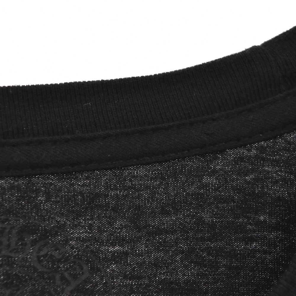 CHROME HEARTS(クロムハーツ) ホースシュープリント半袖ポケットTシャツ ブラック L【7022C260020】