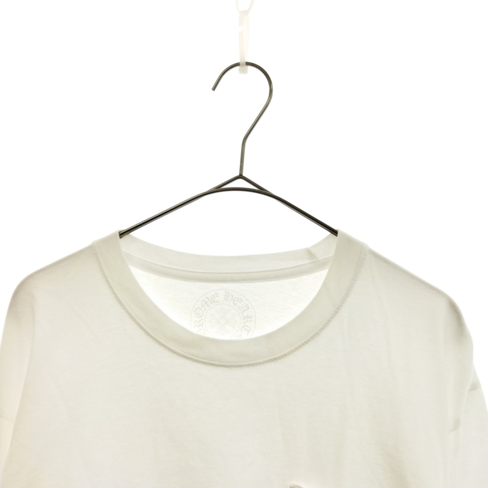 CHROME HEARTS(クロムハーツ) フローラルクロスプリント ロングスリーブ Tシャツ カットソー ホワイト【7022F150013】