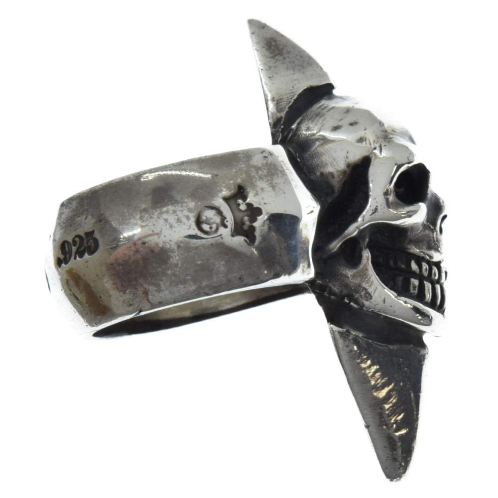Gaboratory/Gabor(ガボラトリー/ガボール) Skull with spike ring スカルウィズスパイクリング ギャランティ付き 12.5号【7022H190003】