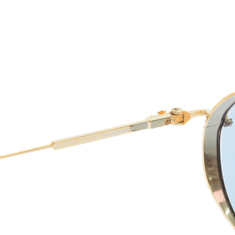 CHROME HEARTS(クロムハーツ) VAGASOREASS サイドCHクロスゴールドメタルフレームサングラス 眼鏡 メガネ アイウェア【7022H270001】