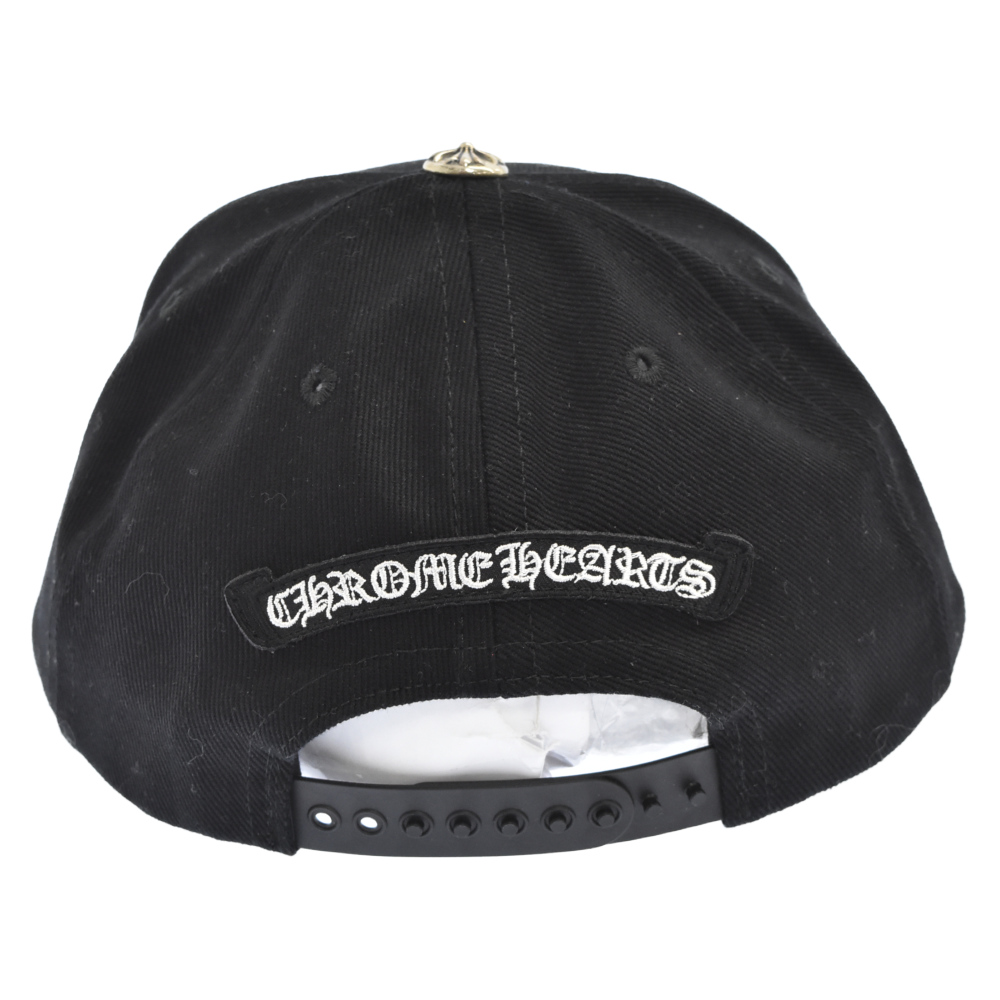 CHROME HEARTS(クロムハーツ) TRUCKER CAP/ロゴ刺繍デニムトラッカーキャップ 帽子 ブラック【7022I140003】