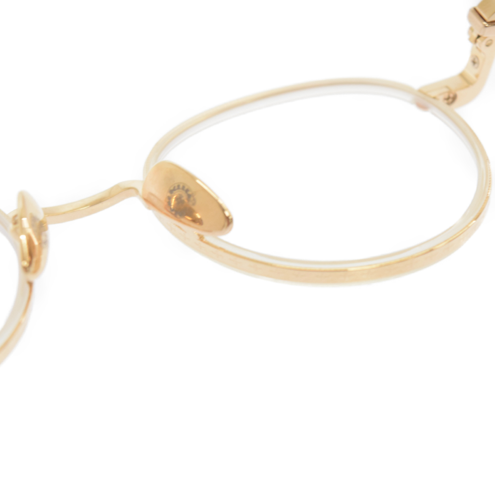 CHROME HEARTS(クロムハーツ) SEXCEL ゴールドボストンサングラス 眼鏡 メガネ アイウェア【7022J010048】