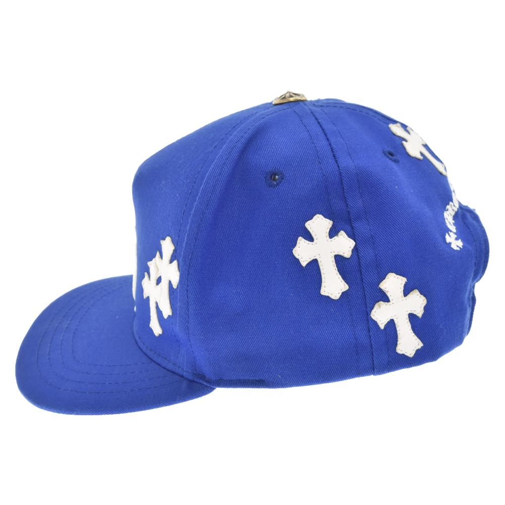 CHROME HEARTS(クロムハーツ) Cross Patch Baseball Cap クロスパッチベースボールキャップ 帽子 クロスボール ブルー【7023D220001】