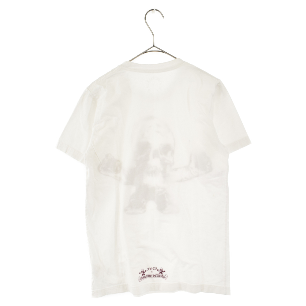 CHROME HEARTS(クロムハーツ) FOTI フォティプリントポケット半袖Tシャツ カットソー ホワイト S【7023D240009】