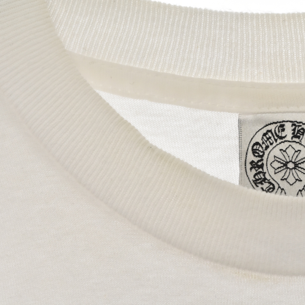 CHROME HEARTS(クロムハーツ) スタープリントポケット半袖Tシャツ S ホワイト【7023E030011】