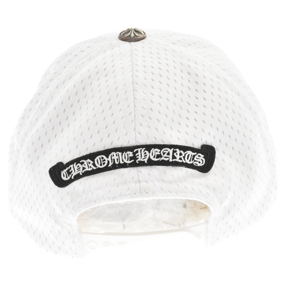 CHROME HEARTS(クロムハーツ) CH刺繍 べースボールキャップ ホワイト 帽子【7023E210016】