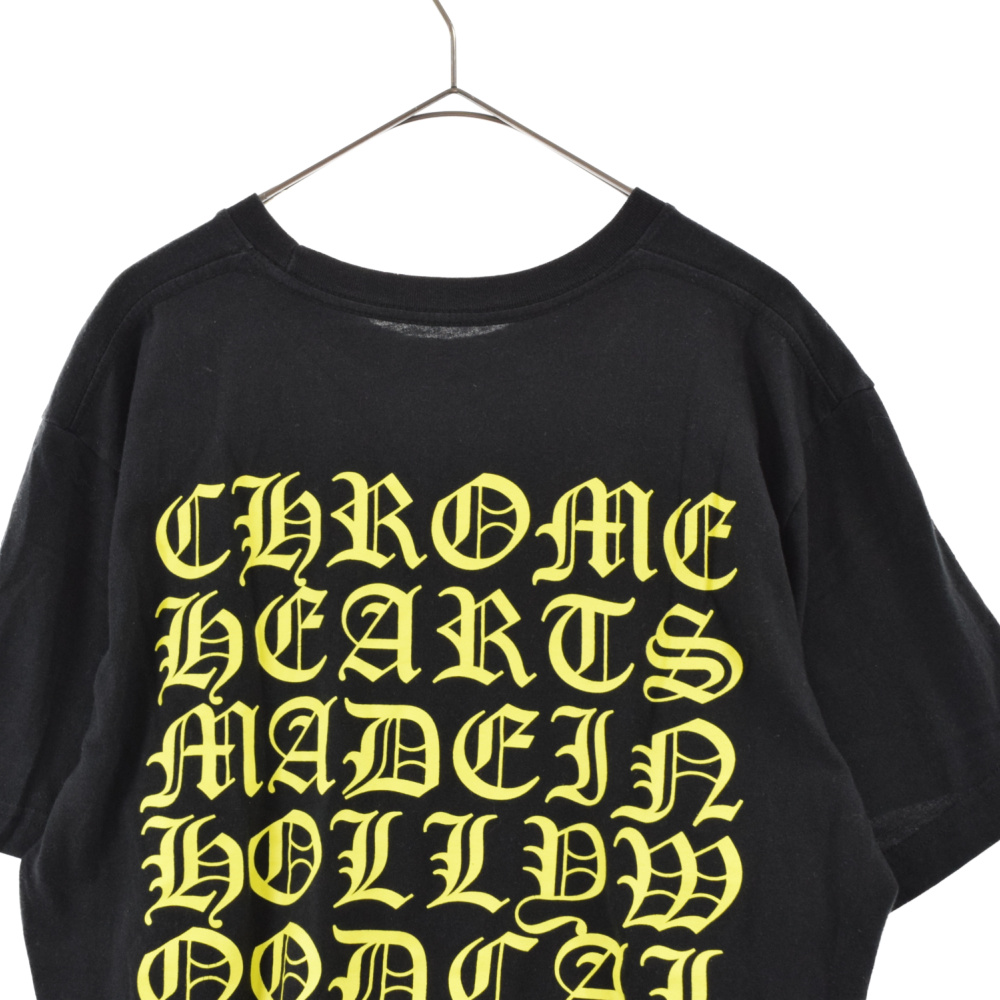 CHROME HEARTS(クロムハーツ) MADE IN HOLLYWOOD T-SHIRT 半袖Tシャツ カットソー ブラック/イエロー M【7023G070005】