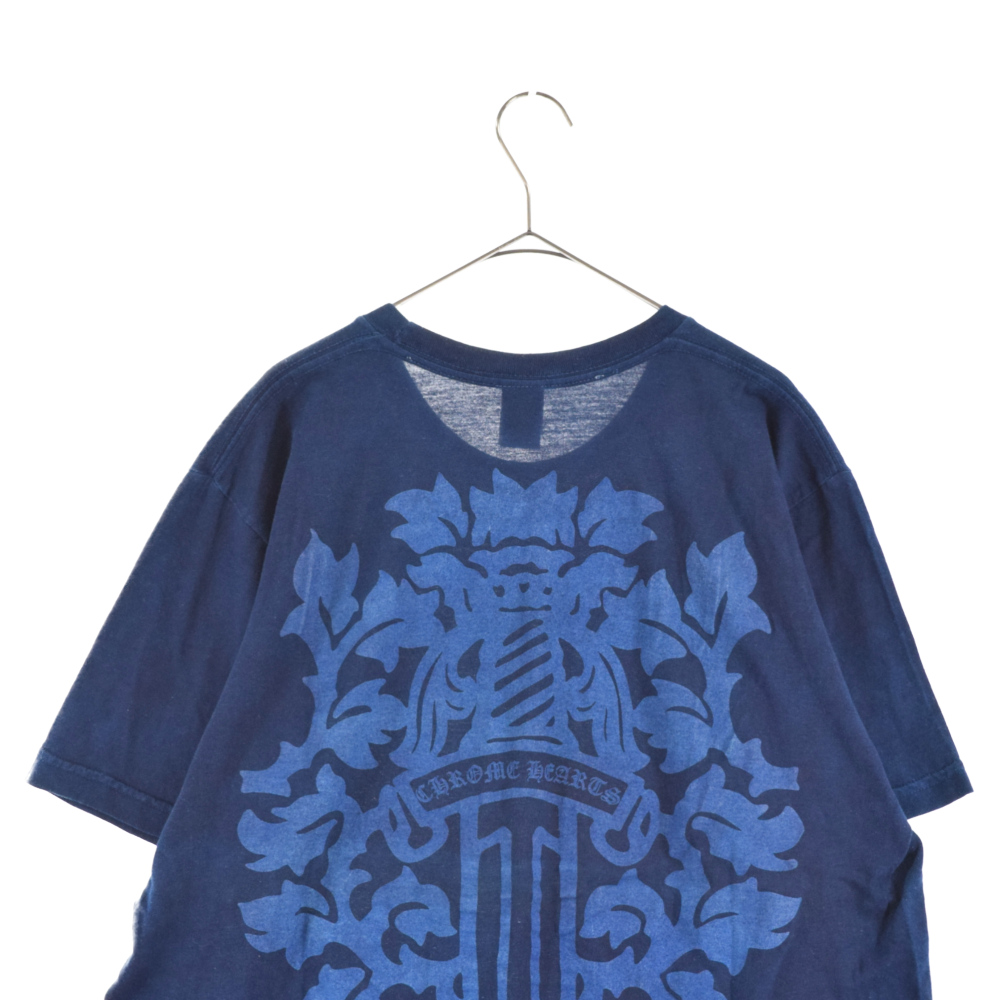 CHROME HEARTS(クロムハーツ) CH T-SHRT 東京限定 藍染ダガープリント 半袖Tシャツ カットソー ブルー M【7023H050029】