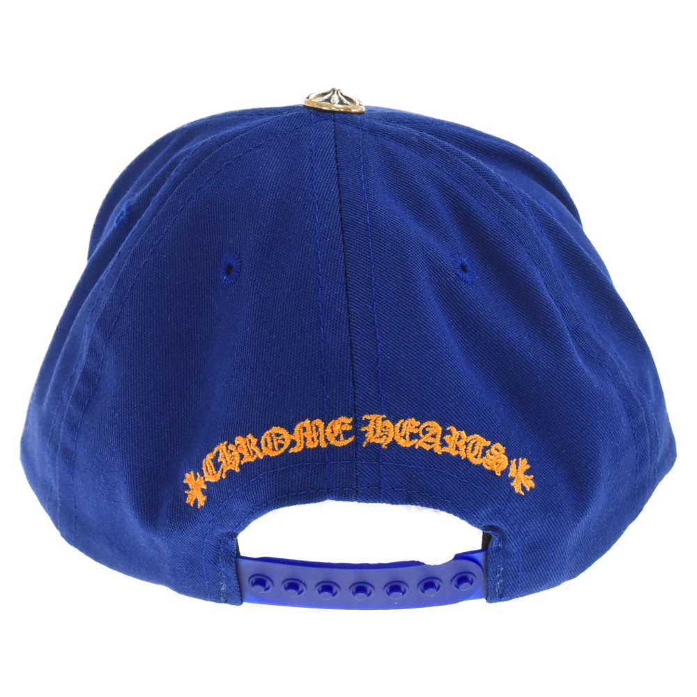 CHROME HEARTS(クロムハーツ) TRUCKER CAP/トラッカーキャップ CH刺繍ベースボールキャップ帽子 ブルー/オレンジ【7023H170005】