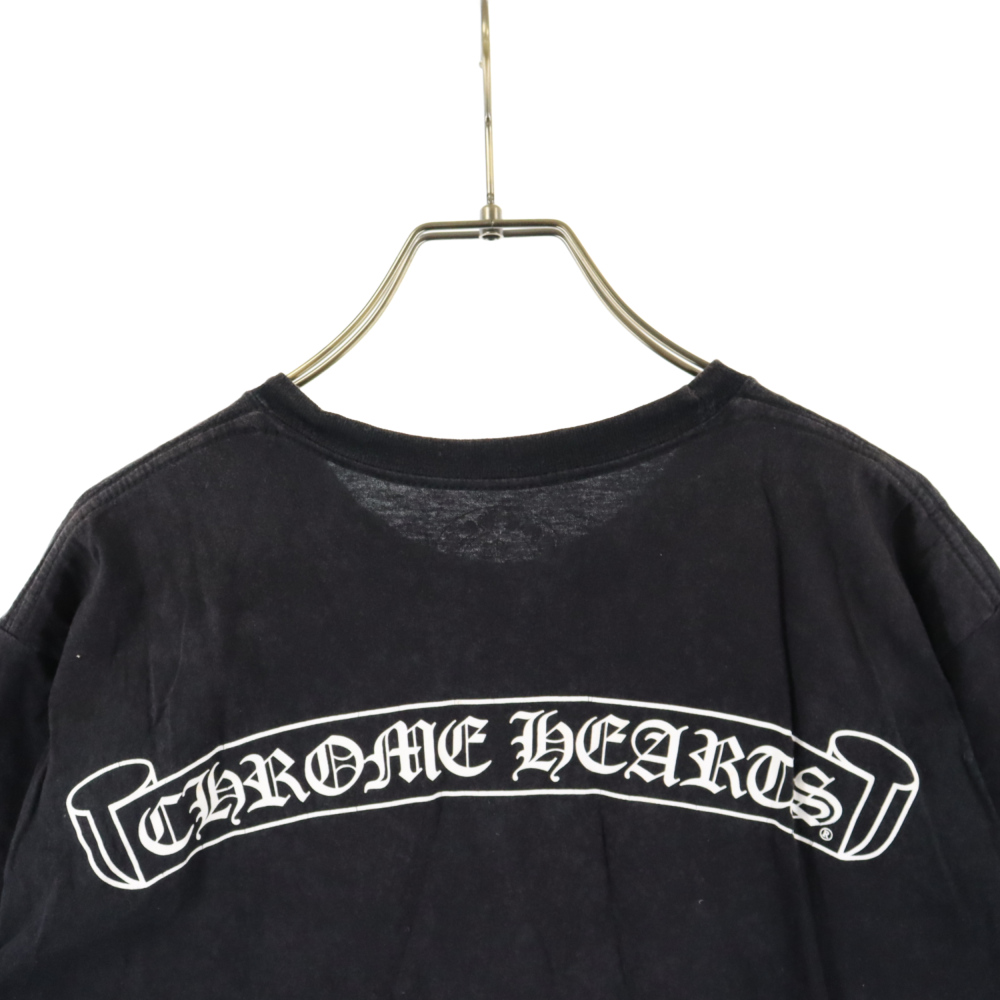 CHROME HEARTS(クロムハーツ) CH Logo Print Tee バック ロゴプリント Tシャツ 半袖カットソー ブラック【7023I300003】
