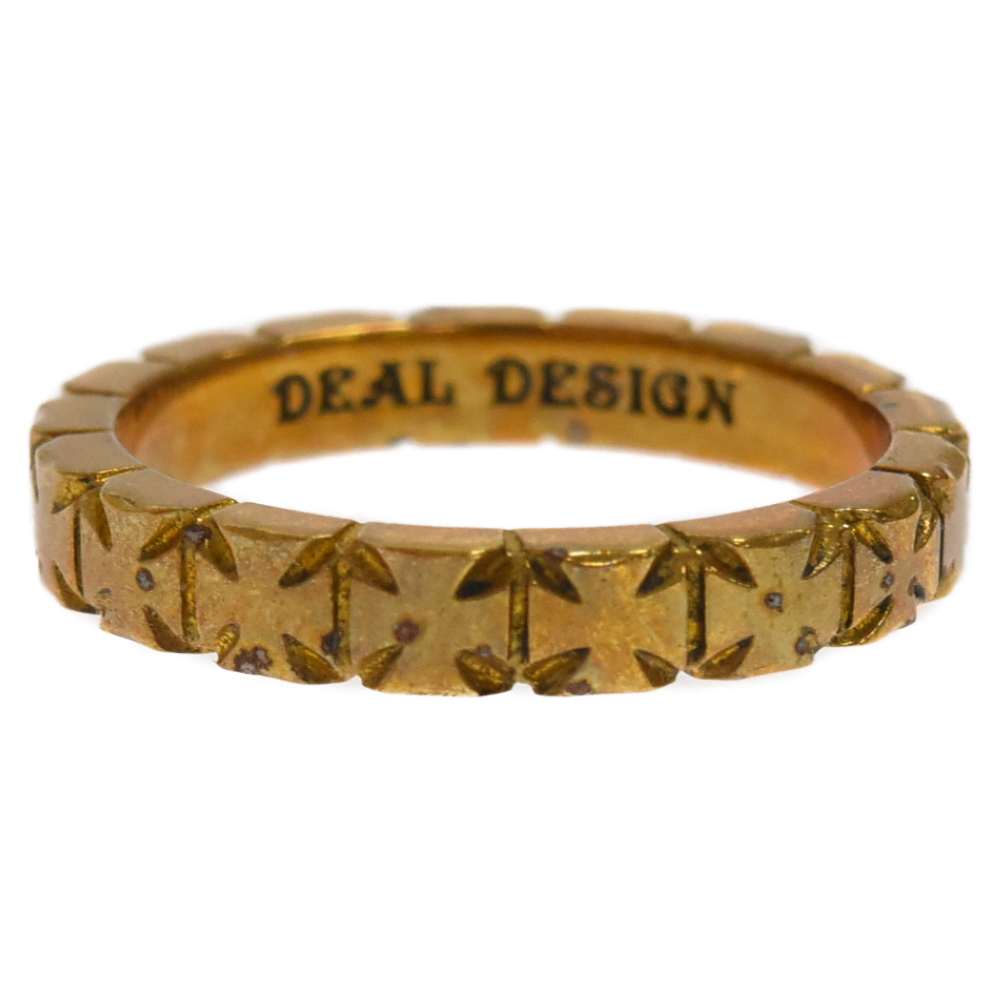 DEAL DESIGN(ディールデザイン) クロスモチーフ金メッキリング 指輪 13号 ゴールド【7023K060009】