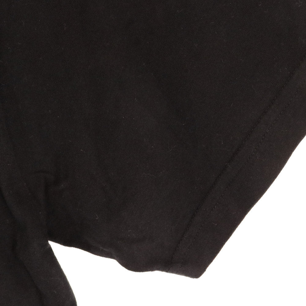 CHROME HEARTS(クロムハーツ) CH T-SHRT/1 バックアーチロゴ プリント スクロールラベル ポケット付き クルーネック 半袖Tシャツ ブラック【7023L060006】