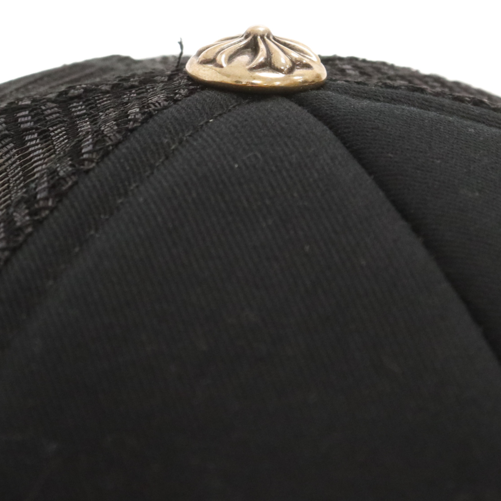 CHROME HEARTS(クロムハーツ) TRUCKER CAP CH刺繍トラッカーキャップ 帽子 メッシュ ブラック【7024A100002】