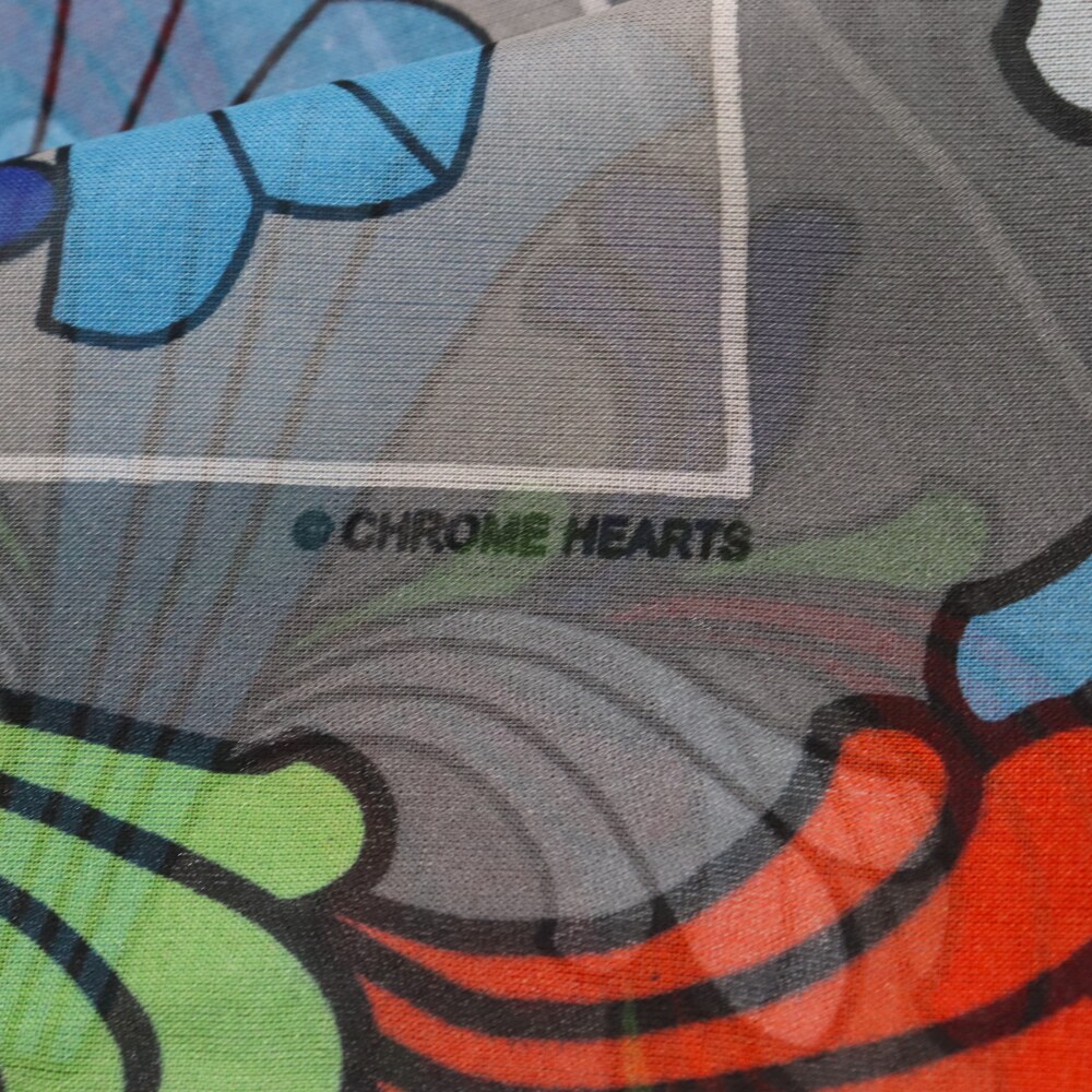 CHROME HEARTS(クロムハーツ) クロスモチーフ シルク スカーフ マルチカラー【7024B060005】