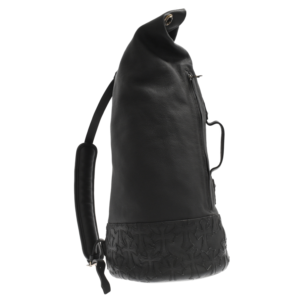 CHROME HEARTS(クロムハーツ) Cementary Cross Backpack bag Leather セメタリークロスバックパックレザー ブラック【7024C040009】