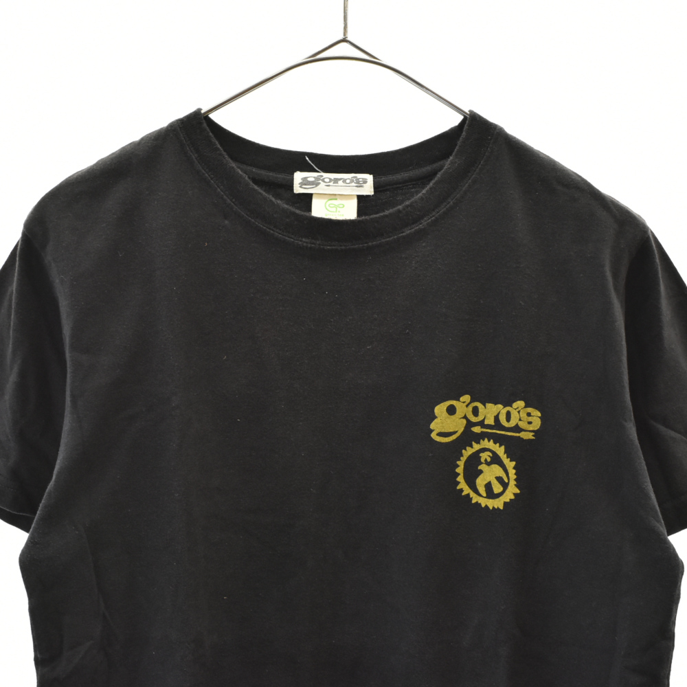 goro's(ゴローズ) ゴローズTシャツ 黒 オーガニックコットンボディ【7121I170012】