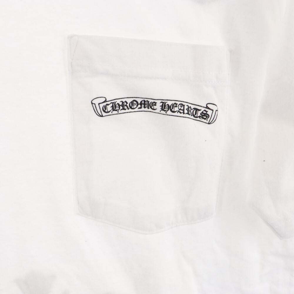 CHROME HEARTS(クロムハーツ) MLTCOL CEM CRS T-SHRT マルチセメタリークロスプリント 半袖Tシャツ カットソー ホワイト【7124B210015】
