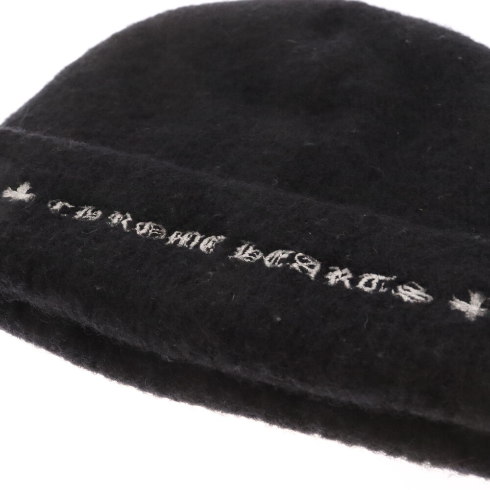 CHROME HEARTS(クロムハーツ) WOOL WATCH CAP CHプラス刺繍 ビーニーニット 帽子 キャップ ブラック【7124D080014】