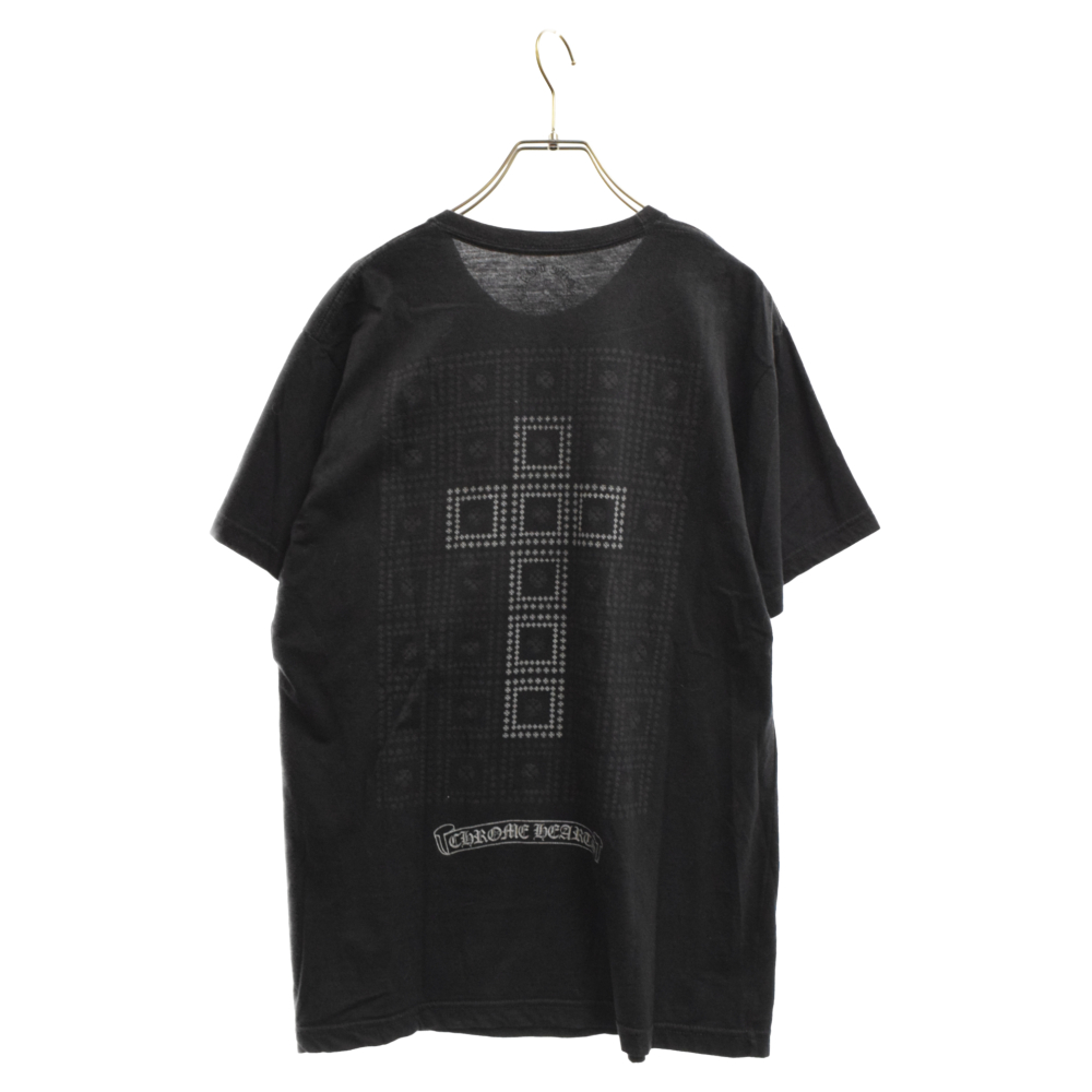 CHROME HEARTS(クロムハーツ) CHプラスプリント半袖Tシャツ カットソー ブラック L【7223I100014】