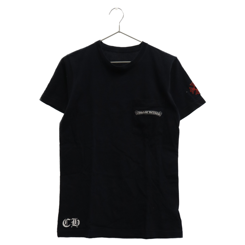 CHROME HEARTS(クロムハーツ) NYC CHプラスプリント半袖Tシャツ ブラック S【7223K100008】