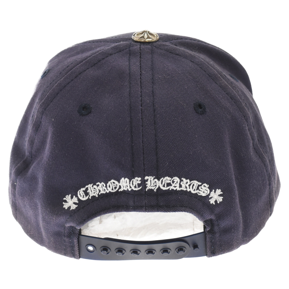 CHROME HEARTS(クロムハーツ) TRUCKER CAP クロスボール ベースボールキャップ 帽子 ネイビー/ホワイト【7223K250033】