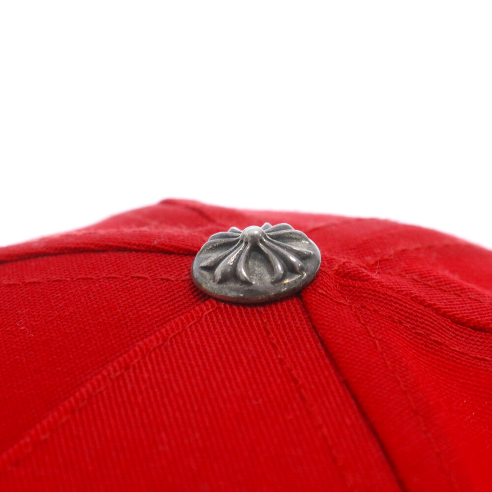 CHROME HEARTS(クロムハーツ) CH BASEBALL TRUCKER CAP CHロゴ刺繍 ベースボールキャップ 帽子 レッド/イエロー【7224C020010】