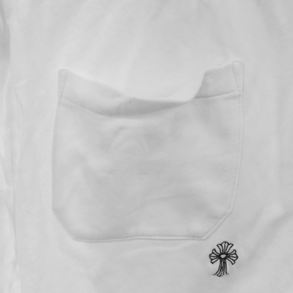 CHROME HEARTS(クロムハーツ) Y NOT Sweat Pants ロゴ刺繍 ワイノットスウェットショーツ ショートパンツ ハーフパンツ ホワイト【7224C210018】