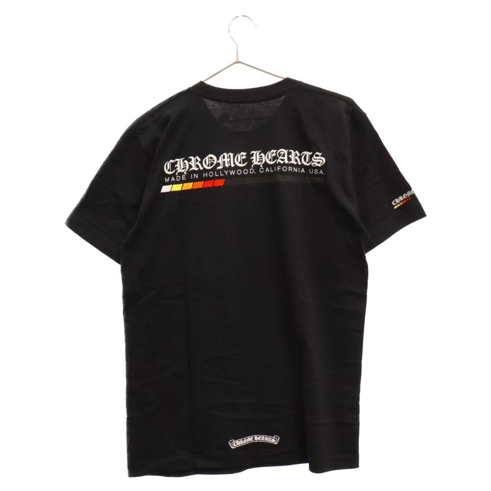 CHROME HEARTS(クロムハーツ) Made in Hollywood ゲージロゴプリント 半袖Tシャツ ブラック【9023L130017】