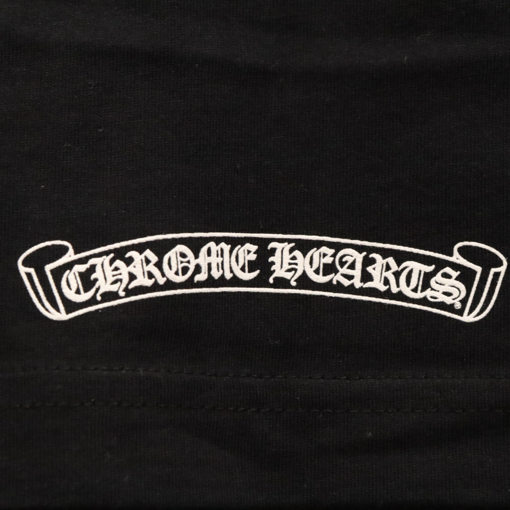 CHROME HEARTS(クロムハーツ) Made in Hollywood ゲージロゴプリント 半袖Tシャツ ブラック【9023L130017】
