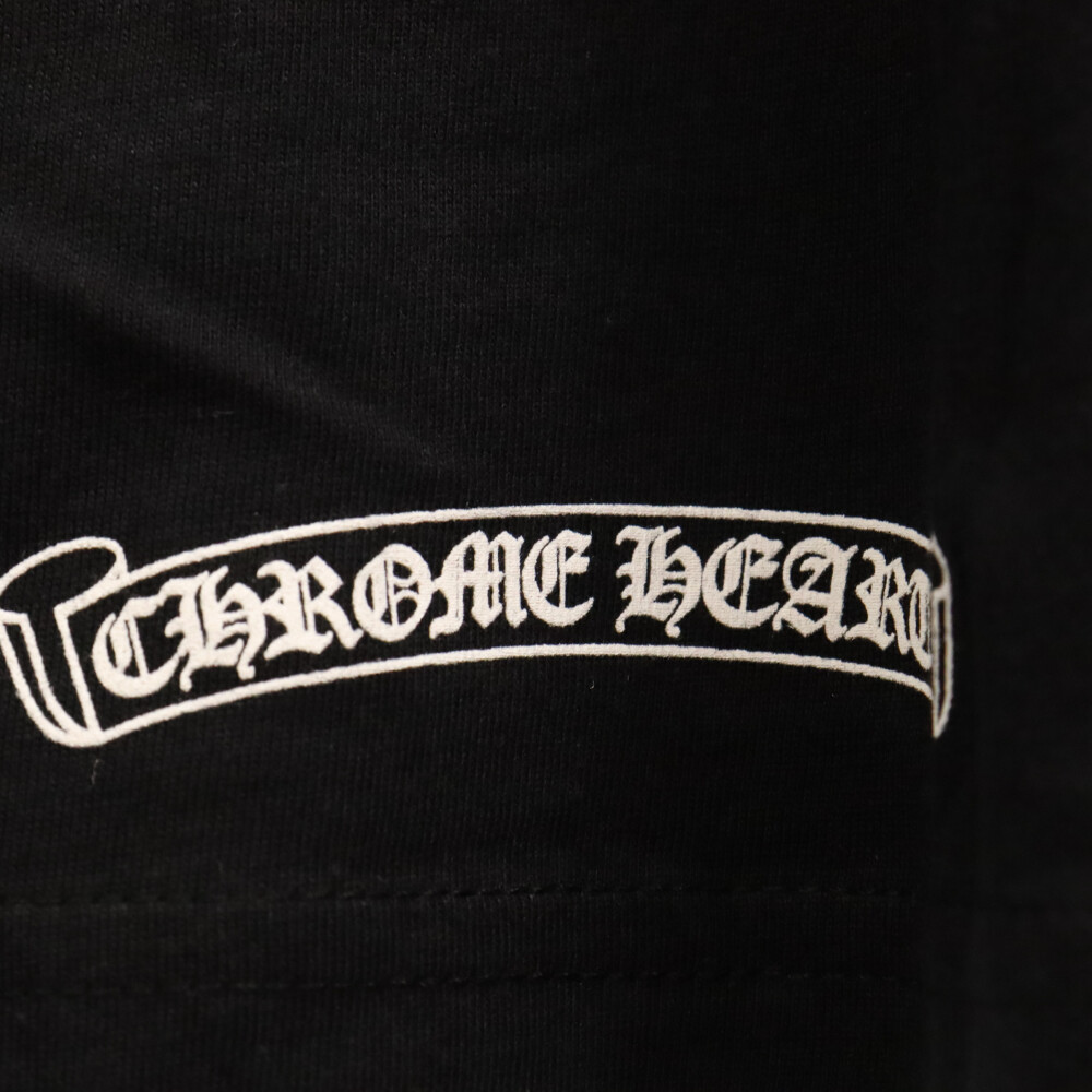 CHROME HEARTS(クロムハーツ) Made in Hollywood ゲージロゴプリント 半袖Tシャツ ブラック【9023L130018】