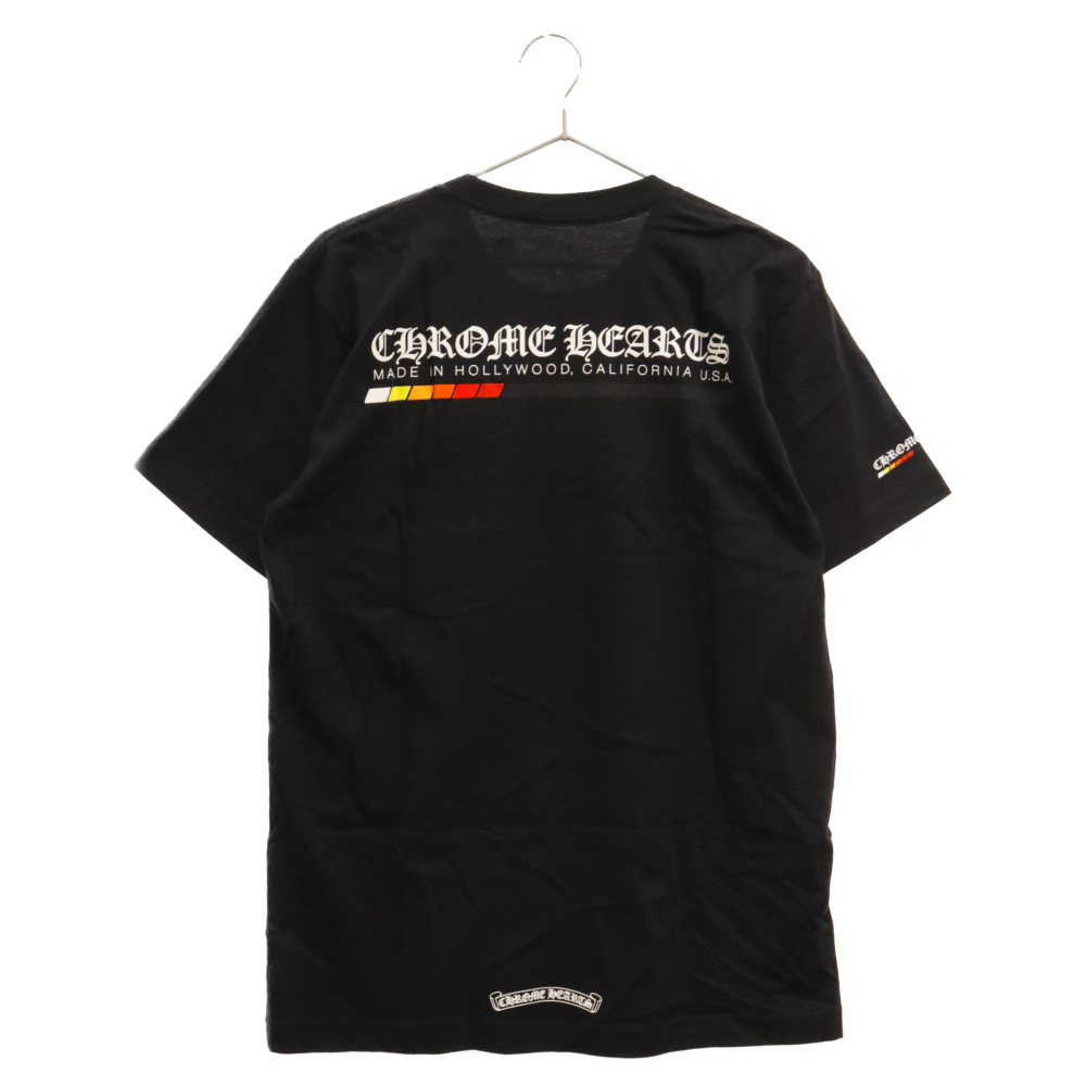 CHROME HEARTS(クロムハーツ) Made in Hollywood ゲージロゴプリント 半袖Tシャツ ブラック【9023L130020】