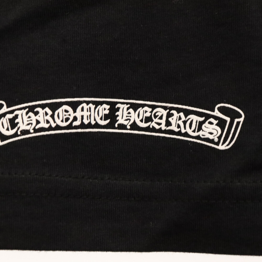 CHROME HEARTS(クロムハーツ) Made in Hollywood ゲージロゴプリント 半袖Tシャツ ブラック【9023L130020】