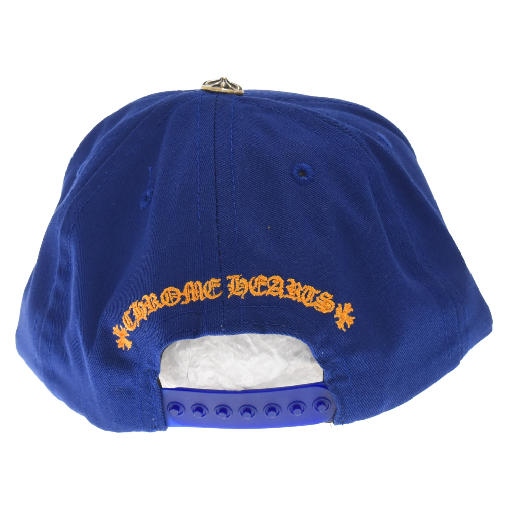 CHROME HEARTS(クロムハーツ) CH BASEBALL TRUCKER CAP CHロゴ刺繍 ベースボールキャップ 帽子 ブルー/オレンジ【9023L130085】