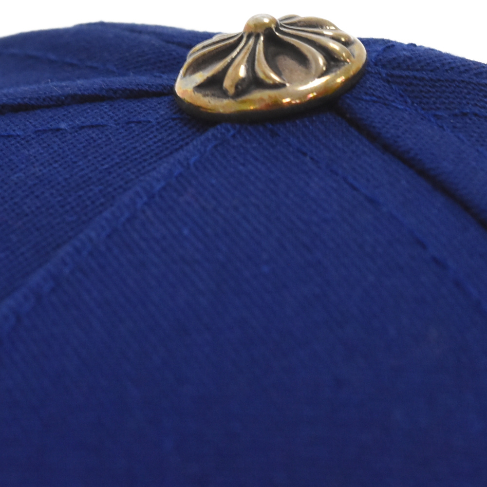 CHROME HEARTS(クロムハーツ) CH BASEBALL TRUCKER CAP CHロゴ刺繍 ベースボールキャップ 帽子 ブルー/オレンジ【9023L130085】