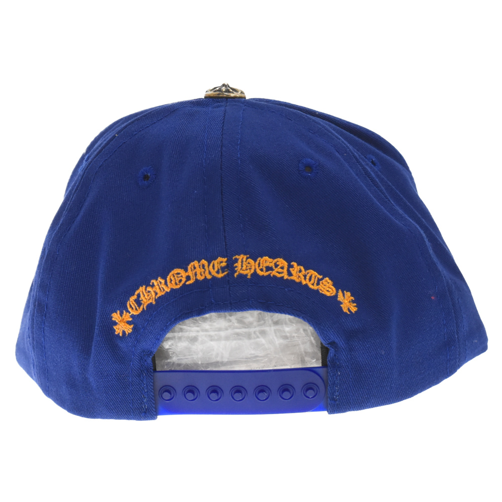 CHROME HEARTS(クロムハーツ) CH BASEBALL TRUCKER CAP CHロゴ刺繍 ベースボールキャップ 帽子 ブルー/オレンジ【9023L130086】