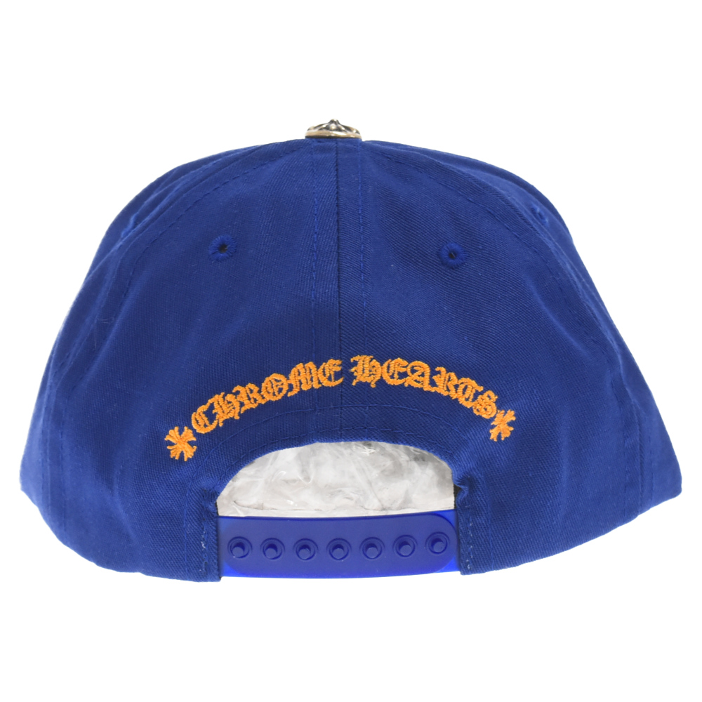 CHROME HEARTS(クロムハーツ) CH BASEBALL TRUCKER CAP CHロゴ刺繍 ベースボールキャップ 帽子 ブルー/オレンジ【9023L130087】