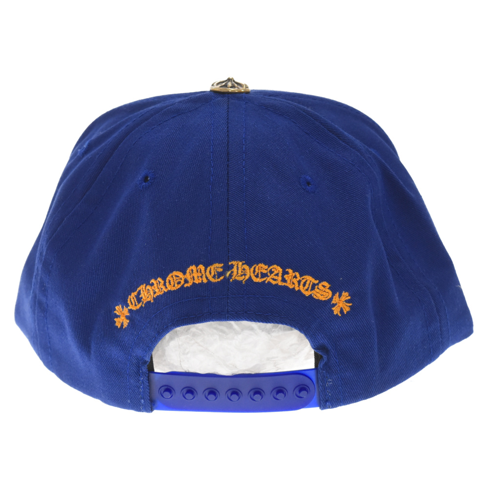 CHROME HEARTS クロムハーツ CH BASEBALL TRUCKER CAP CHロゴ刺繍 ベースボールキャップ 帽子 ブルー/オレンジ