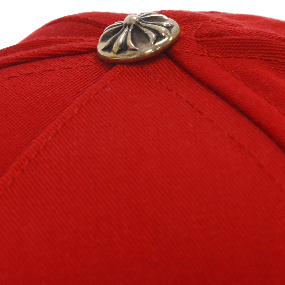 CHROME HEARTS(クロムハーツ) CH BASEBALL TRUCKER CAP CHロゴ刺繍 ベースボールキャップ 帽子 レッド/イエロー【9023L130090】